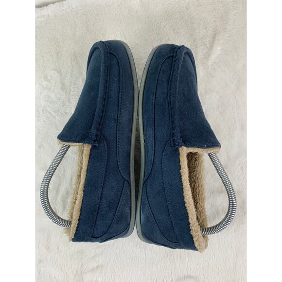 Deer Stags Men's LIL SPUN Moccasin Slippers Navy Blue Size 7 - Picture 4 of 8